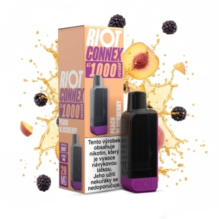RIOT Connex 1000 předplněná kapsle (Peach Blackberry) 1ks 10mg